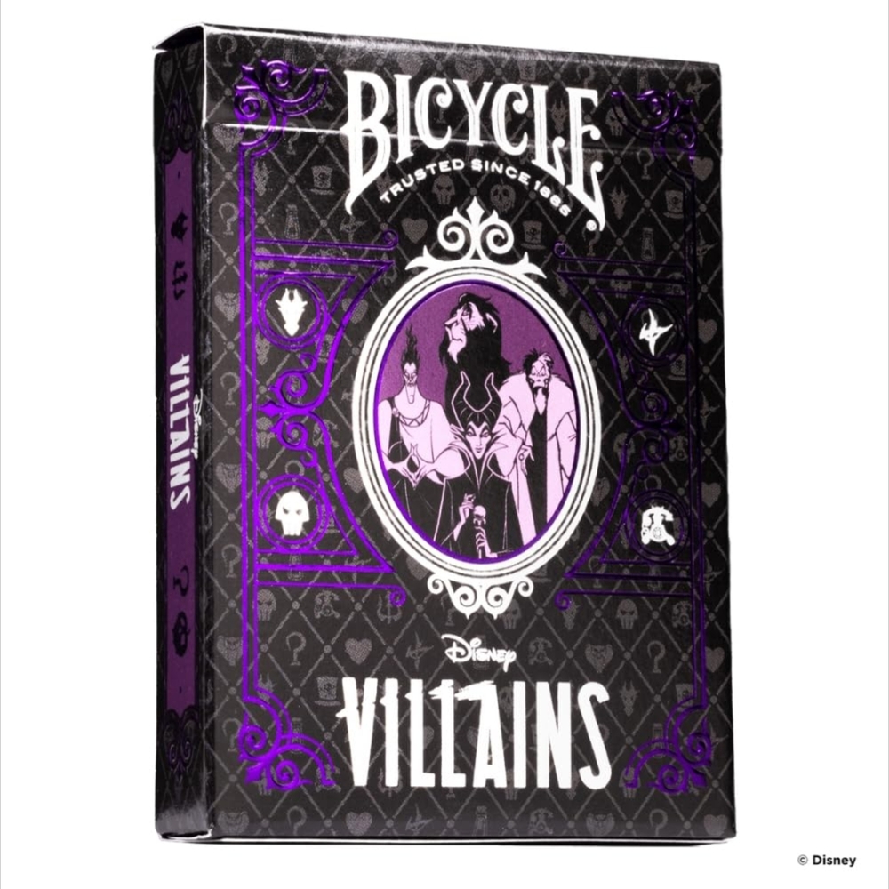 Disney Villains Playing Cards - Black and Purple